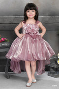 Cutedoll Rose Gold High Low Kids Party Dress