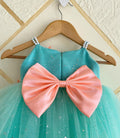 Cutedoll Mint Net Sparkle with butterfly kids Girls Dress 