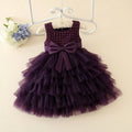 Cutedoll Wine Color Net Embroidered Kids Baby Frock Dress